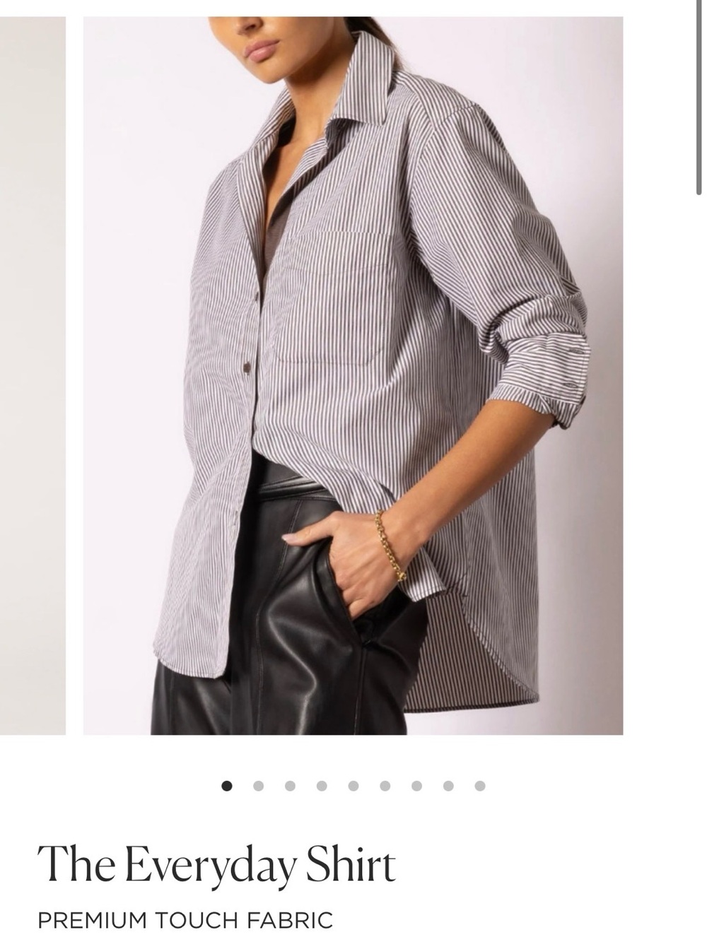 Brochu Walker everyday shirt in flint stripe